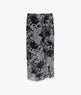 Marled Side Slit Pencil Skirt